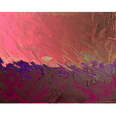 Peach Strokes Wall Art