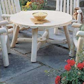 Rustic Natural Cedar Furniture Outdoor Tables