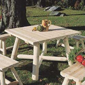 Rustic Natural Cedar Furniture Outdoor Tables