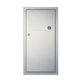 Traditional 3 gal. Recessed Waste Receptacle with Self-Closing Panel