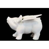 Ceramic Flying Pig Statue