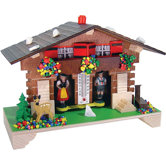 Novelty  German Weather House with Deer and Well Design