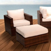 Menorca Ottoman with Cushion
