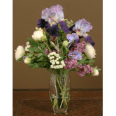 Mix of Silk Garden Flowers in Vase