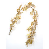 Artificial Glittered Berry and Leaf Garland (Pack of 6)