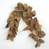 Natural Magnolia Leaves Garland (Set of 6)