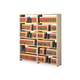 Snap-Together Open Shelving Steel 7-Shelf Closed Add-On Unit