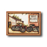 Hand-Carved Bubba's Billiards Picture