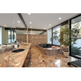 Designer Mystique 78" W X 44" D Bath Tub with Combo System