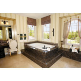 Designer Rachael 72" W X 36" D Bath Tub with Whirlpool System