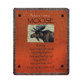 Advice From a Moose Tapestry Throw