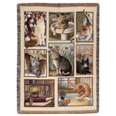 Kitty Corner Tapestry Throw