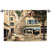 Cafe De La Place Tapestry