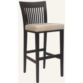 Designer Mason Solid Hardwood Stationary Bar Stool