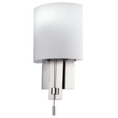 Espille One Light Pull Chain Wall Sconce in Satin Nickel