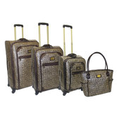 Leopard 4 Piece Luggage Set