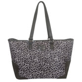 Gray Leopard 18'' Laptop Tote