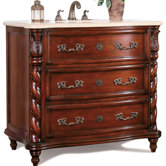 Proffitt Sink Chest in Antique Dark Brown