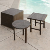 Palmilla Wicker Side Table Set
