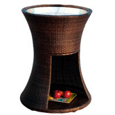 Apollo Wicker Beverage Caddy Table