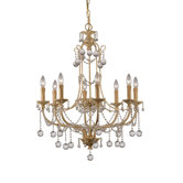 Lena 8 Light Candle Chandelier