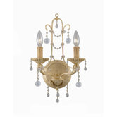 Lena Candle Wall Sconce in Champagne