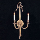 Baroque Candle Wall Sconce in Olde Brass