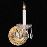 Bohemian Crystal  Candle Wall Sconce