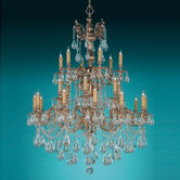 Olde World 25 Light Candle Chandelier