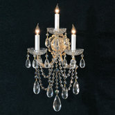 Bohemian Crystal  Wall Sconce