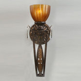 Voltaire  Clear Crystal Wallchiere in Espresso