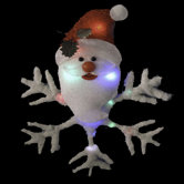 Head Snowflake Santa