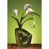 Cala Lilies Figurine Table Top Fan