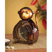 Monkey Figurine Table Top Fan