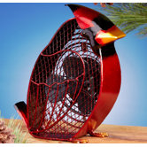 Cardinal Figurine Table Top Fan