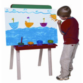 Tot Size Double Chalkboard Easel