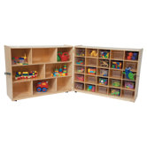 Tray and Shelf Single Folding Storage Unit