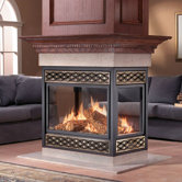 Island Natural Vent Gas Fireplace