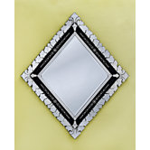 Diamond Large Wall Mirror in Black
