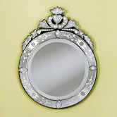 Large Round Venetian Wall Mirror