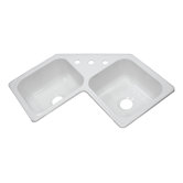 Deluxe 32.25" x 32.25" Kitchen Sink