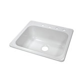 Deluxe 25" x 22" Kitchen Sink