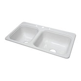 Deluxe 33" x 19" Kitchen Sink