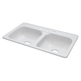 Deluxe 33" x 19" Kitchen Sink