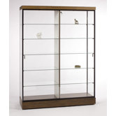 60" Wall Display Case with Divider