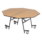 27" x 60" Octagon Mobile Table Unit