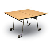 29" x 60" x 60" Square Mobile Table Unit