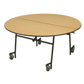27" x 60" Round Mobile Table Unit