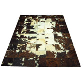 Center Patch Haired Cowhide Rug