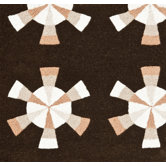 Pinwheel Brown Rug
